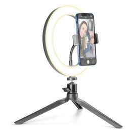 Cellular Line Anello Luminoso a Led con Treppiedi per Selfie