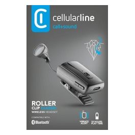 Cellular Line Roller Clip Classic Auricolare Bluetooth 