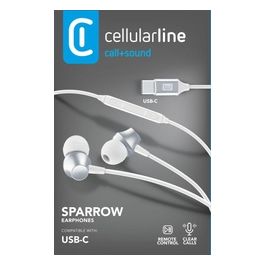 Cellular Line Auricolare In-Ear Type-C Bianco