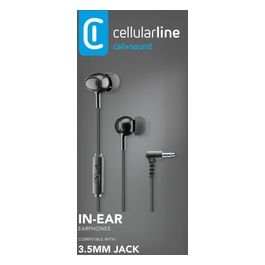 Cellular Line VOICE IN-EAR Auricolari in-ear con microfono tasto di risposta e connettore Jack 3.5mm