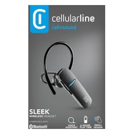 Cellular Line Auricolare Sleek Bluetooth Nero