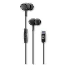 Cellular Line Auricolari con Microfono e Filo Nero