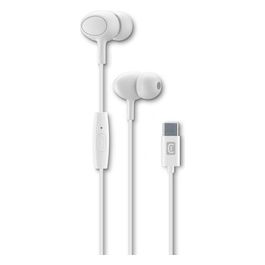 Cellular Line Auricolari con Microfono e Filo Bianco
