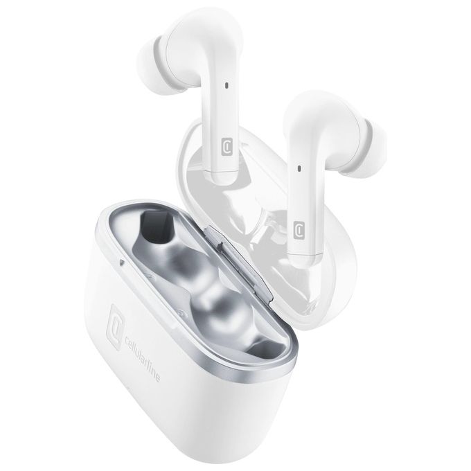 Cellular Line Auricolari con Microfono Bluetooth Keen Bianco
