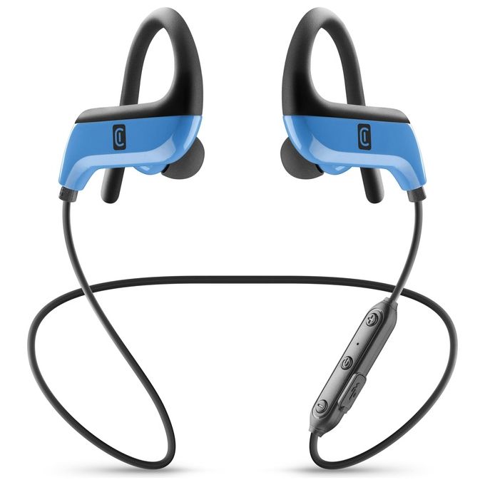 Cellular Line Auricolari con Microfono Bluetooth Sport Racer  Blu