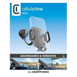 Cellular Line Hug Flexi Universal Supporto smartphone da auto con fissaggio a ventosa