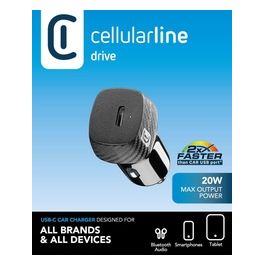 Cellular Line Caricabatterie da Auto Power 20W Nero