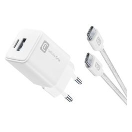 Cellular Line Caricabatterie Multipower 30W GaN Bianco