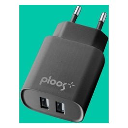 Cellular Line Caricabatterie da Rete Dual 2A Nero