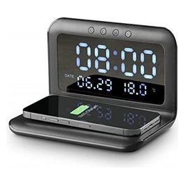 Cellular Line Caricabatterie Wireless Smart Clock Nero