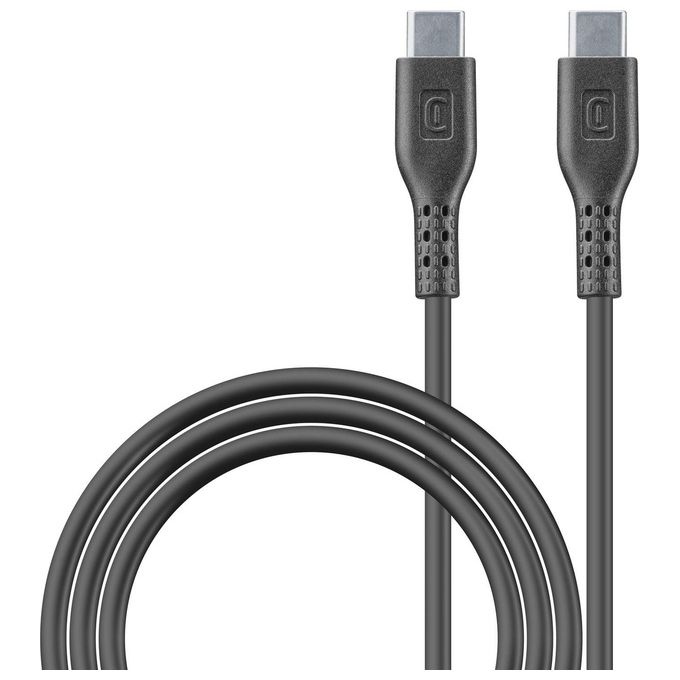 Image of Cellular Line Cavo 5A da USB-C a USB-C per la Ricarica e Sincronizzazione Dati Nero