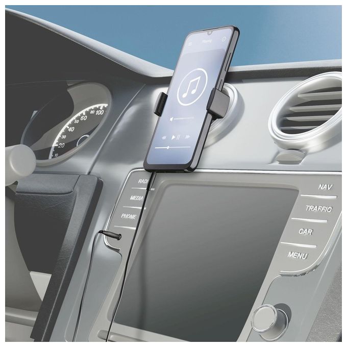 Cellular Line Cavo Aux Audio Maschio - Maschio Jack 3.5 mm Lunghezza cavo 1mt Antigroviglio Nero