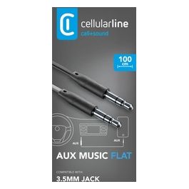 Cavo Aux Audio Maschio / Maschio Jack 3.5 mm Lunghezza cavo 1mt Antigroviglio Nero 