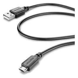 Cellular Line Power Cable Cavo MICRO USB per ricarica e trasferimento dati 1,2mt Nero