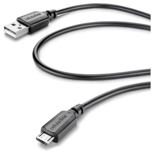 Cellular Line Power Cable Cavo MICRO USB per ricarica e trasferimento dati 1,2mt Nero