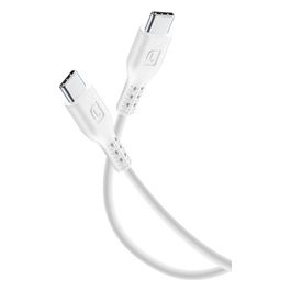 Cellular Line Cavo da Usb-C a Usb-C per la Ricarica e Sincronizzazione Dati Bianco