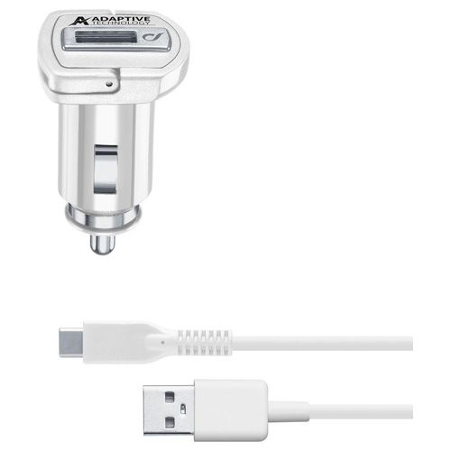 Cellular Line Kit Caricabatterie da auto 15W e cavo Usb Type-C 1mt Bianco