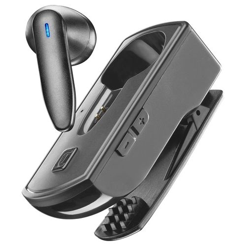 Cellular Line CLIP PRO Auricolare Bluetooth Mono con Base di Ricarica con Clip