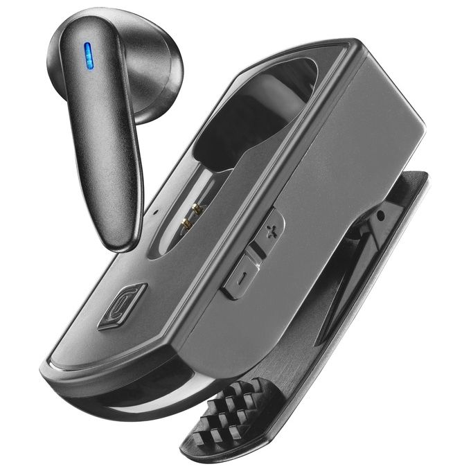 Image of Cellular Line CLIP PRO Auricolare Bluetooth Mono con Base di Ricarica con Clip