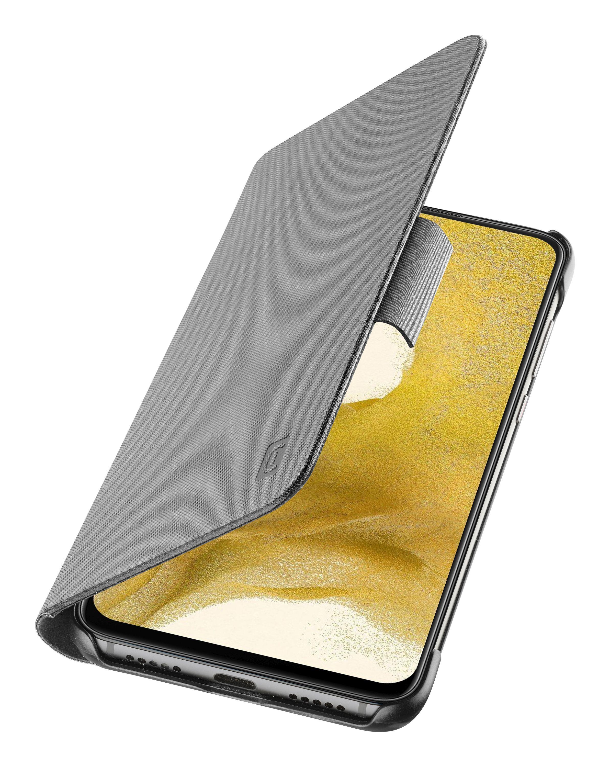 Custodia a libro con chiusura magnetica flip per Samsung Galaxy S10 argento