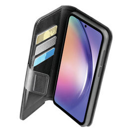 custodia a libro nera per Samsung Galaxy A55 5G con RFID NFC block