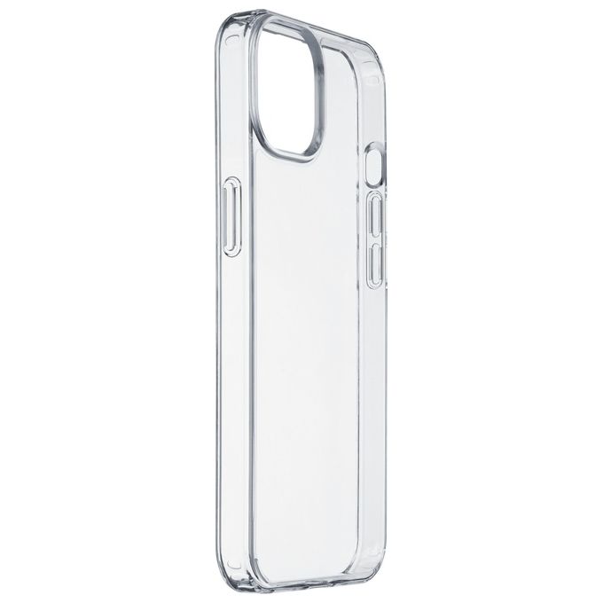 Cellular Line Cover Clear Strong per iPhone 13 Custodia rigida con bordi in gomma con tecnologia antibatterica integrata