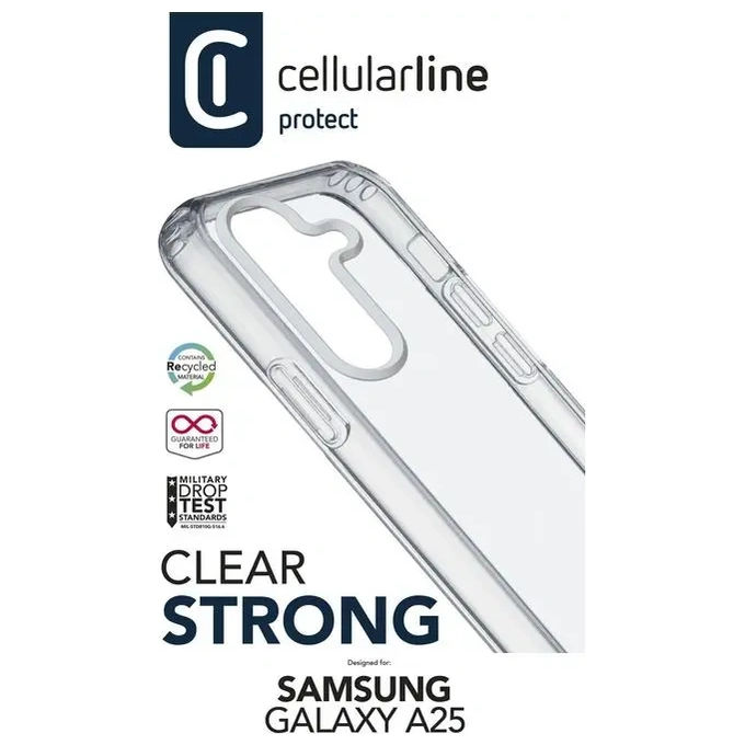 Image of Cellular Line Cover Clear Strong per Samsung Galaxy A25 Trasparente