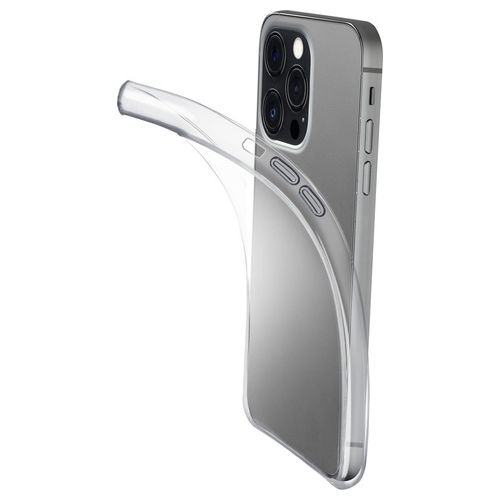 Cellular Line Cover Fine per iPhone 14 Pro Max Cover in gomma morbida ultra sottile e trasparente