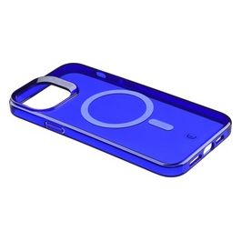 Cellular Line Cover Gloss Mag per iPhone 14 Custodia con Magneti per la Ricarica e l'Aggancio all'Alimentatore MagSafe Blu