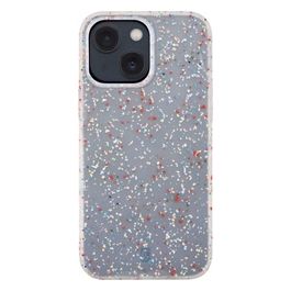 Cellular Line Cover Sensation Dots per iPhone 14 Custodia in Silicone Soft-Touch Semi-Trasparente con Effetto Macchiettato Bianco