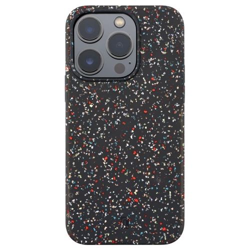 Cellular Line Cover Sensation Dots per iPhone 14 Pro in Silicone Soft-Touch Semi-Trasparente con Effetto Macchiettato Nero