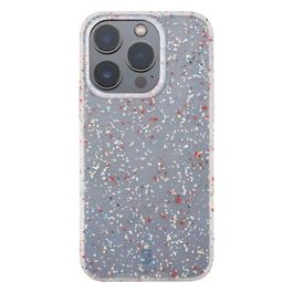 Cellular Line Cover Sensation Dots per iPhone 14 Pro in Silicone Soft-Touch Semi-Trasparente con Effetto Macchiettato Bianco