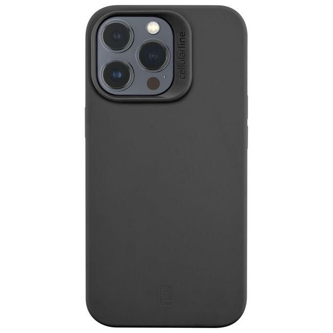 Image of Cellular Line Sensation per iPhone 14 Pro Custodia in silicone soft touch con tecnologia antibatterica Microban integrata Nero