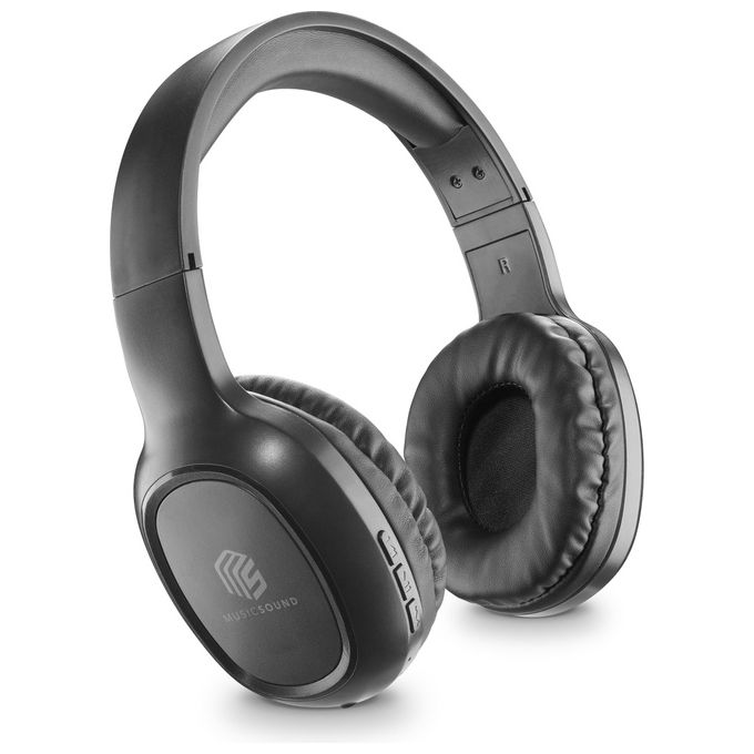 Cellularline BTHEADBBASICMSK Basic Cuffie Bluetooth a Padiglione Over-ear Bluetooth 5.0 con Microfono 14h autonomia colore Nero