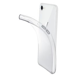 Cellular Line Fine per iPhone SE (2022) / SE (2020) / 8 / 7 Cover in gomma morbida ultra sottile e trasparente