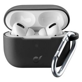 Cellular Line Bounce per AirPods Pro Custodia per AirPods in silicone soft-touch con gancio Nero