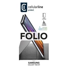 Cellular Line Custodia Tablet per Samsung Folio Galaxy Tab S9 Nero