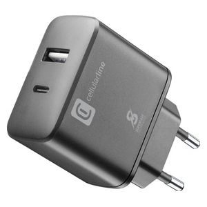 Cellular Line Dual Super Fast Charger 25W Caricabatterie Usb