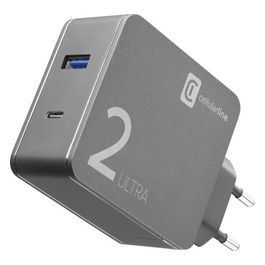 Cellular Line Duo Charger Ultra Usb-C per Laptop 48W- Nero