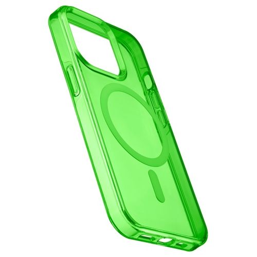 Cellular Line Gloss Mag per iPhone 13 Green Custodia con magneti per la ricarica e l'aggancio all'alimentatore MagSafe Verde