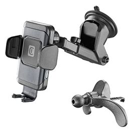 Cellular Line Hug Dual Pro Wireless Smartphones 15W Supporto smartphone da auto elettronico con carica wireless