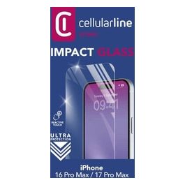 Cellular Line Impact Glass per iPhone 16 Pro Max