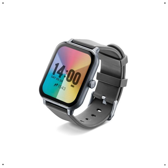Cellularline BTIONWATCHK ION Smartwatch Display LED 1.83'' Bluetooth 5.2 Cardiofrequenzimetro Saturimetro Autonomia 5 giorni colore Nero