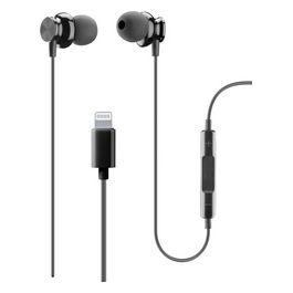 Junco Auricolari In-Ear con Connettore Lightning Nero