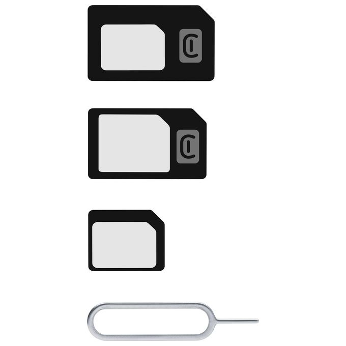 Cellular Line Kit di adattatori SIM per tutti i telefoni e i tablet