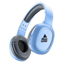 Cellular Line Music Sound Cuffie con Microfono Bluetooth Azzurro