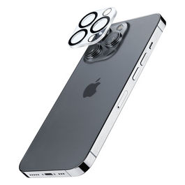 pellicola protettiva fotocamera iPhone 16 Pro Max vetro temperato trasparente