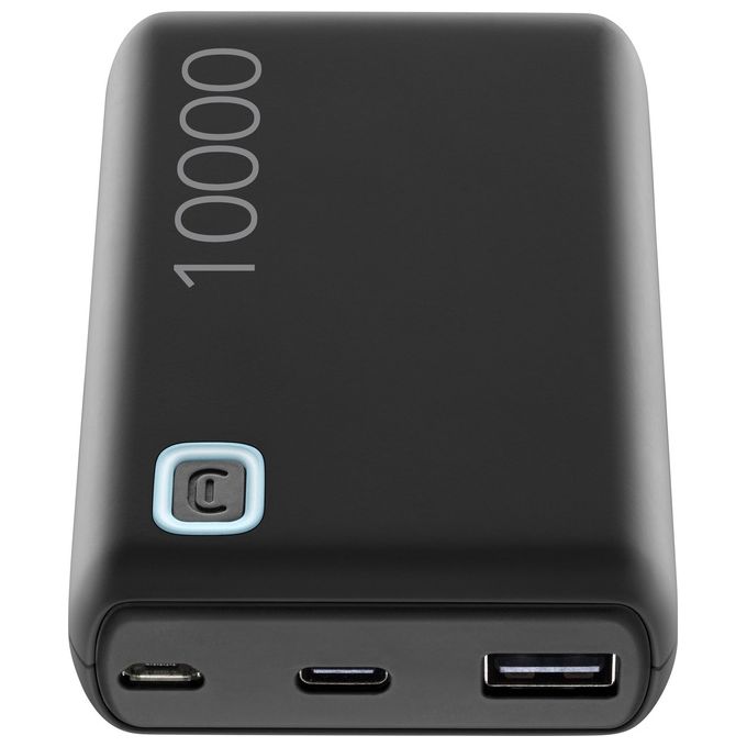 Cellular Line Power Bank ESSENCE 10000 Caricabatterie portatile da 10000mAh Nero