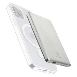 Cellular Line Power Bank 5000mAh MagSafe Bianco