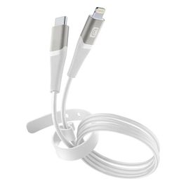 Cellular Line Belt cable Cavo con cinturino da USB-C a Lightning 1,2mt Bianco